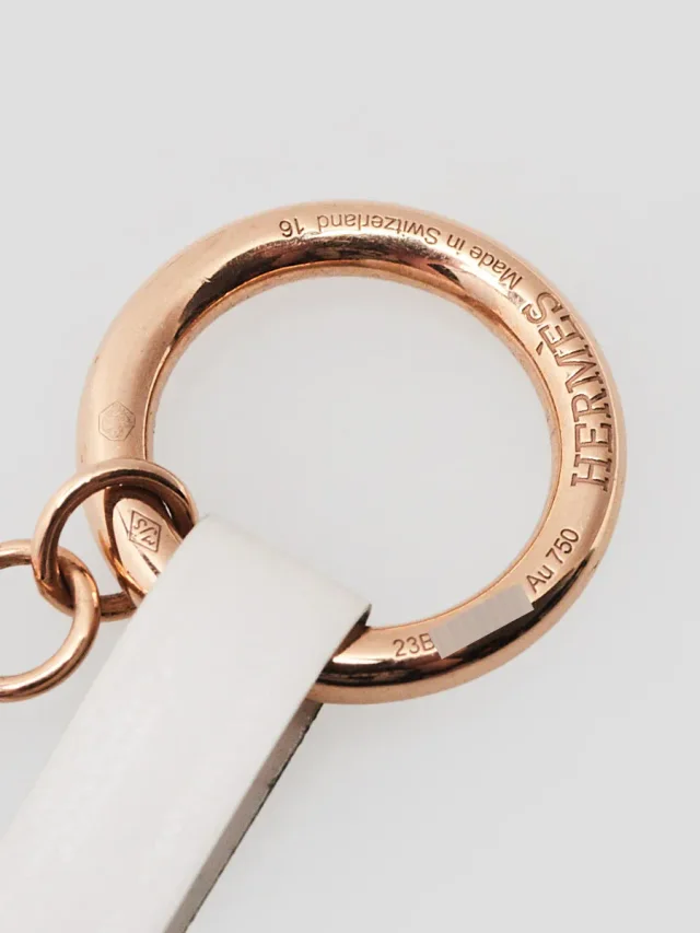 Hermès 18k Rose Gold and Diamond Clou d'H Bracelet in Pink from Yoogis, photo 2 of 5