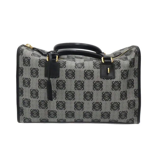 Loewe Anagram Boston Bag Gray Black in black|gray from Poshmark, photo 1 of 1
