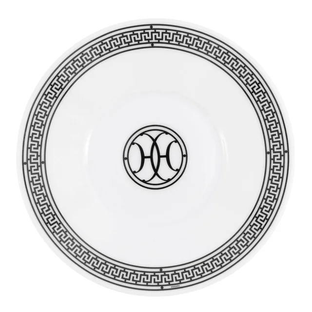 Hermès Teacup & Saucer H Deco Pair Set White/BlackP037016P Porcelain Size 7.8 cm in White from GALLERY RARE, photo 7 of 14