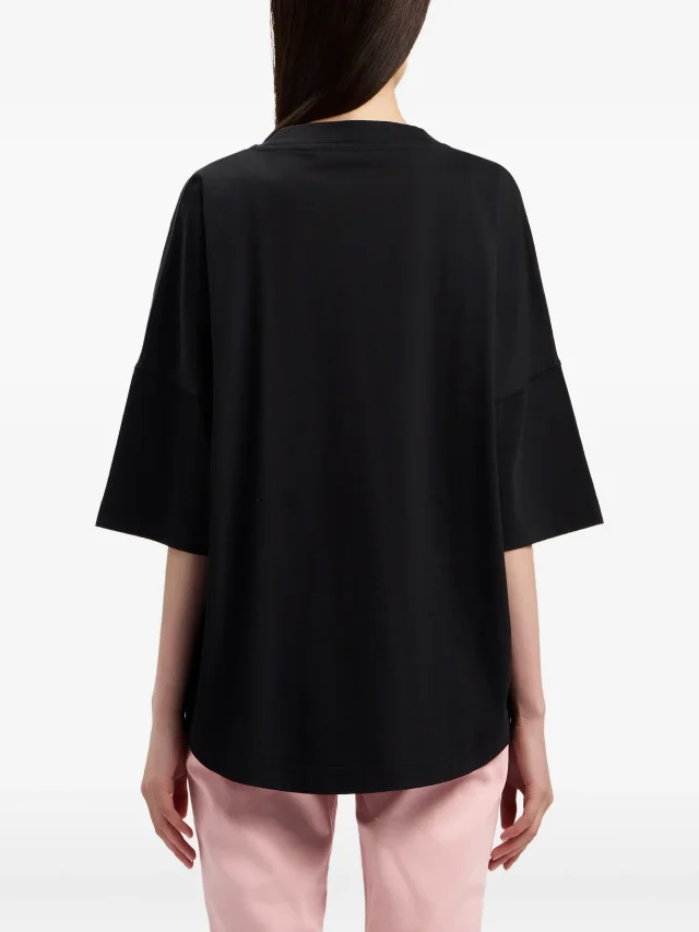 Palm Angels logo-printed crew-neck T-shirt in Black, photo 5 of 8 from FARFETCH