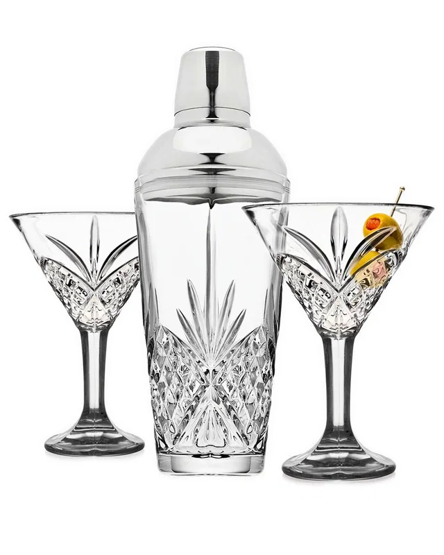 Godinger Dublin Crystal 3pc Martini & Shaker Set, image 1 of 1 from Rue La La