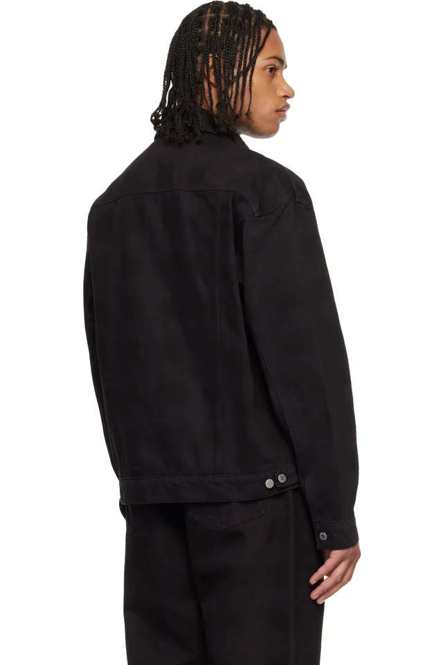 Carhartt Work In Progress Black Everson Denim Trucker Jacket, photo 3 of 4 from SSENSE