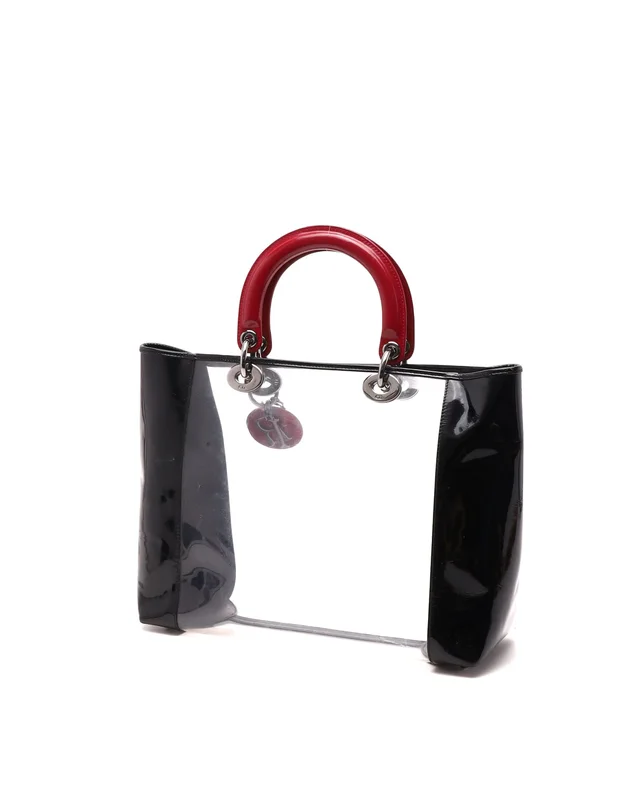 Lady Dior Vinyl Tote Bag in Patent leather from A Retro Tale, photo 3 of 9