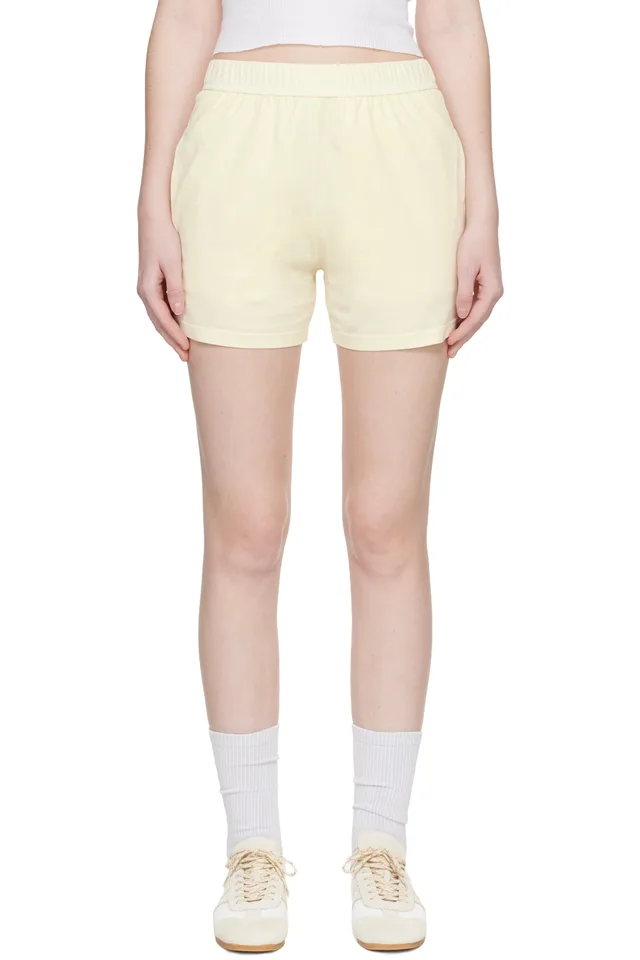 Yellow Jersey Cotton Shorts, image 1 of 1 from SSENSE