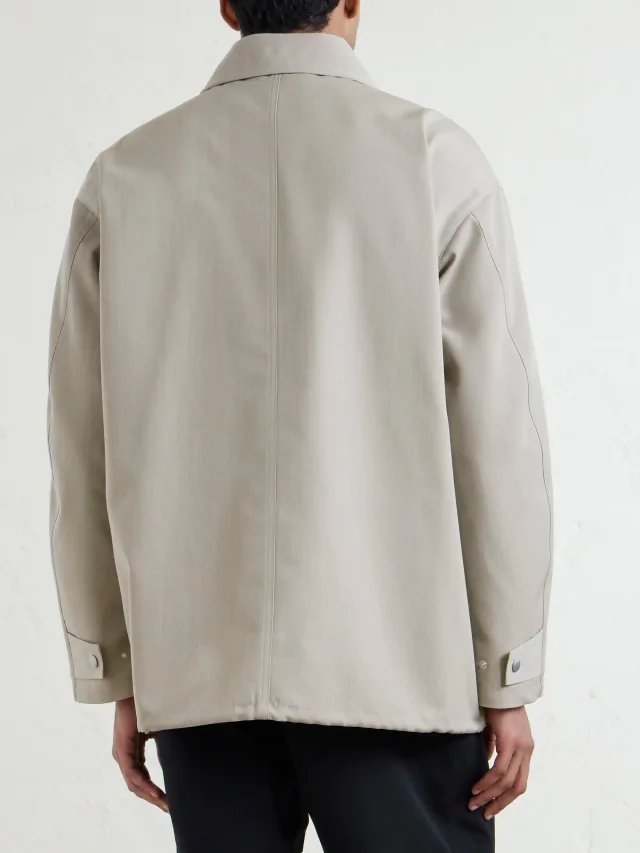 AURALEE Wool-Canvas Blouson Jacket - beige - 5 in Beige 100% Wool, photo 4 of 6 from MR PORTER
