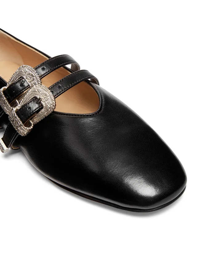 LE MONDE BERYL Claudia ballet flats in Black 100% lamb leather, photo 5 of 6 from 24S (Canada)