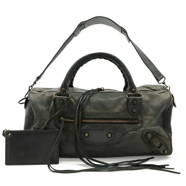 Balenciaga Leather 2way Bag in Leather from LuxUness