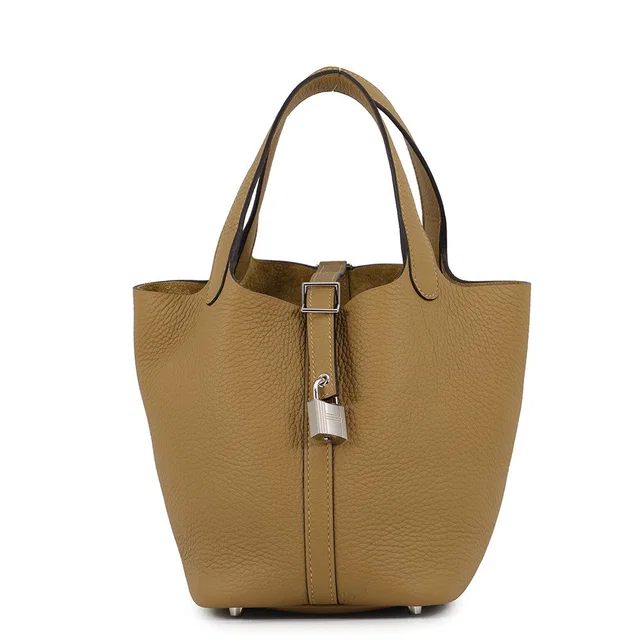 Hermès Picotin Lock Dune Taurillon Clemence Size PM in Clemence leather from GALLERY RARE