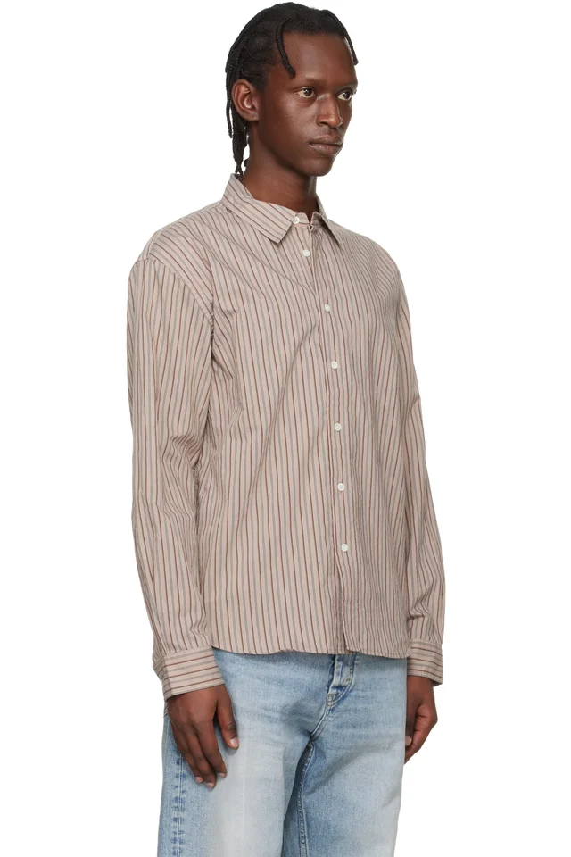 HOPE Brown Relaxed Shirt, photo 2 of 4 from SSENSE