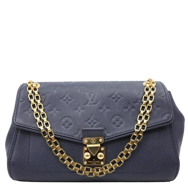 Louis Vuitton Saint Germain PM Monogram Empreinte Leather Shoulder Bag Navy Blue in Navy Leather from Dallas Designer Handbags