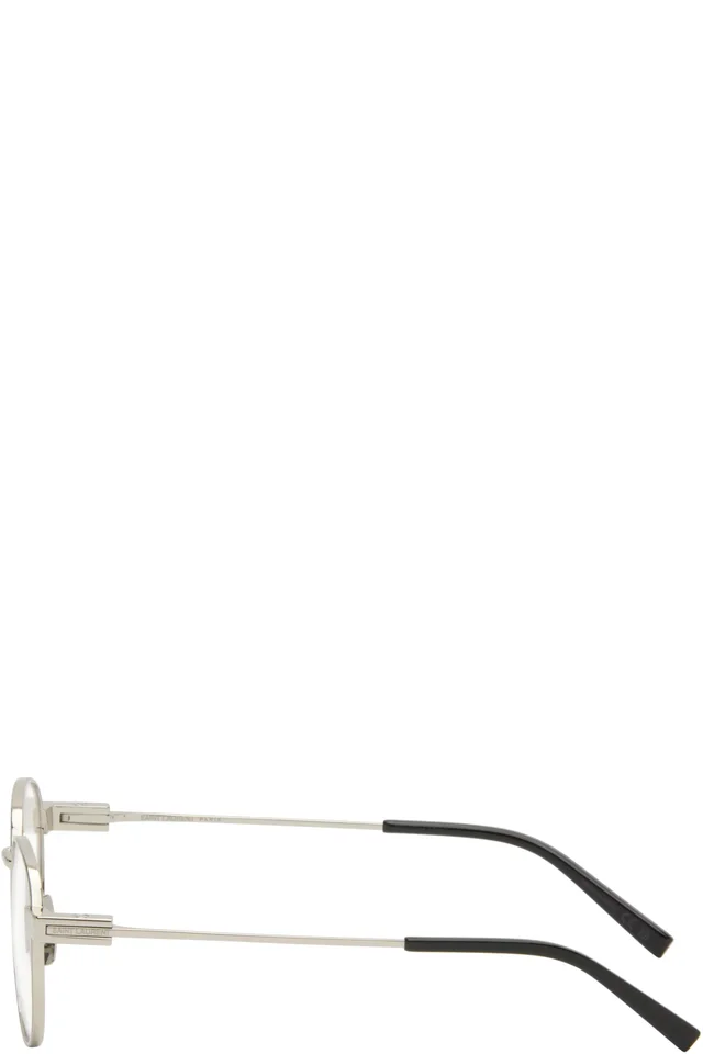 Saint Laurent Silver SL 785 Glasses, photo 3 of 4 from SSENSE