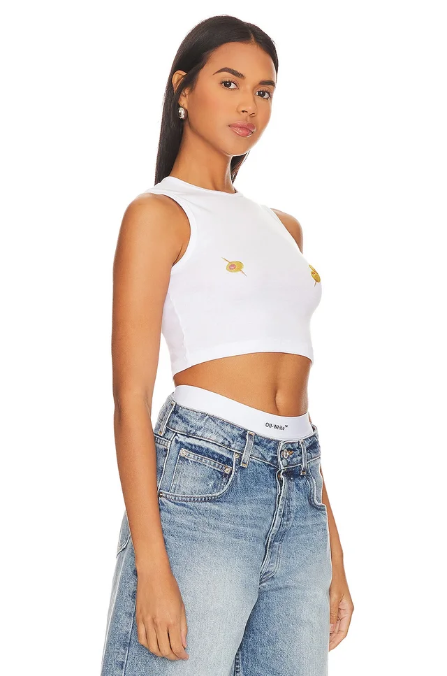 Lovers and Friends Breakfast Club Tank in White, photo 2 of 4 from REVOLVE (Canada)