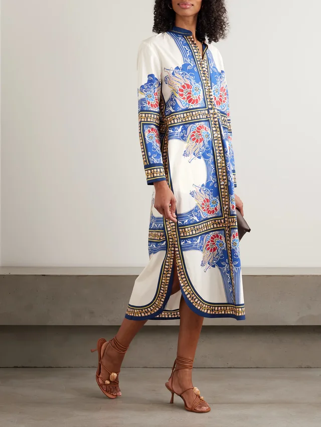 LA DOUBLEJ Sundowner printed cotton-poplin tunic, photo 2 of 2 from NET-A-PORTER (Canada)