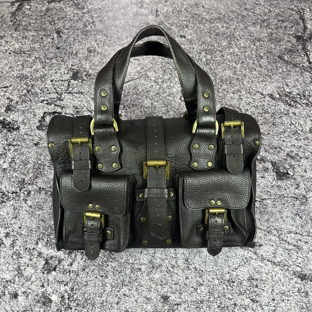 Mulberry Vintage Roxanne Handbag Leather in Brown in red|brown Leather from Grailed, photo 1 of 1