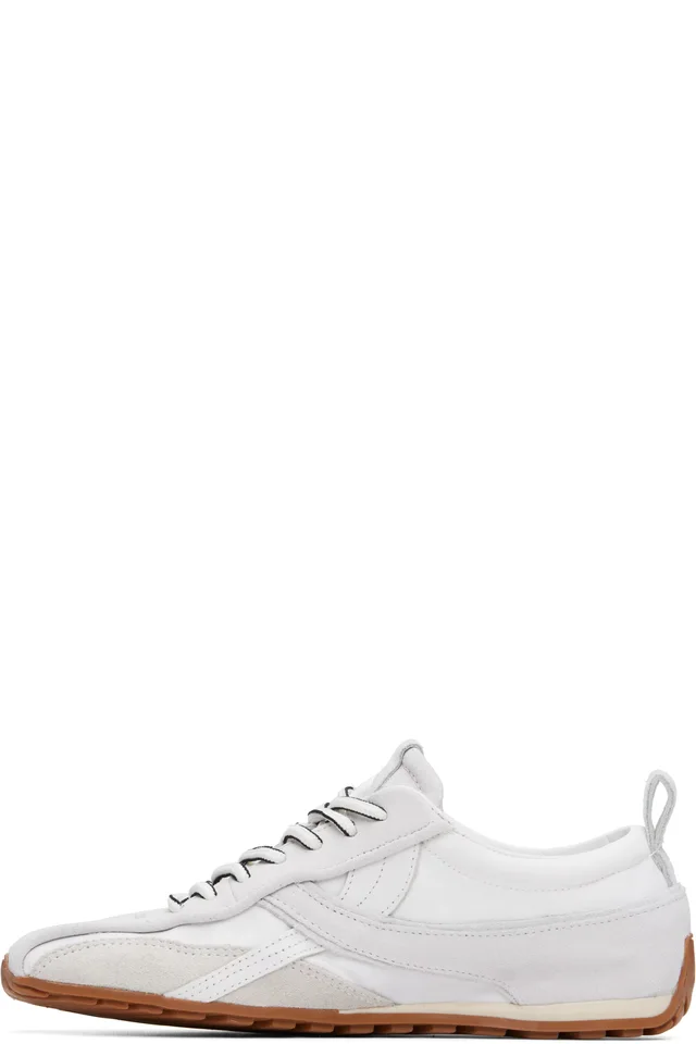 Alohas White Tb.304 Nylon Leather Sneakers, photo 3 of 5 from SSENSE