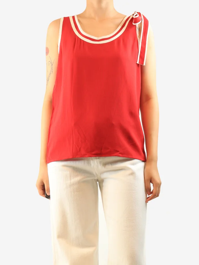 REDValentino Red contrast tank - size M in Red from Sign of the Times