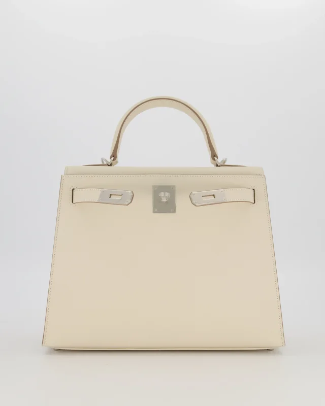 HOT* Hermès Kelly 28 Sellier Bag in White Epsom leather from Sellier, photo 2 of 20