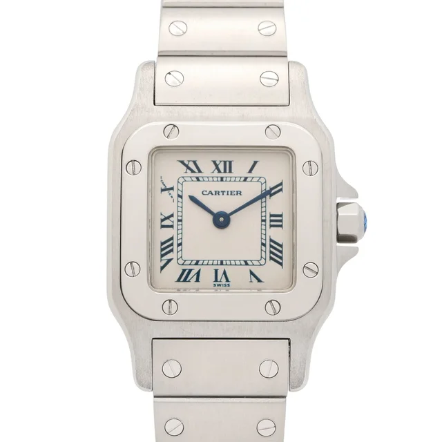 Cartier Watch Santos Galbee SM Silver Stainless Steel in Silver from The Reluxe