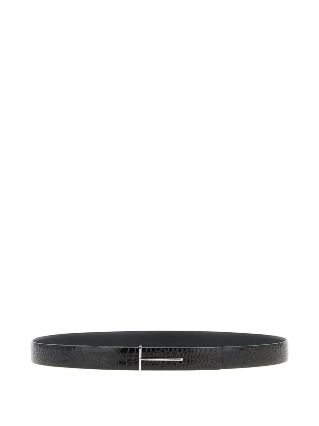 Tom Ford Reversible Leather Belt — Brown in Brown Leather from HEWI