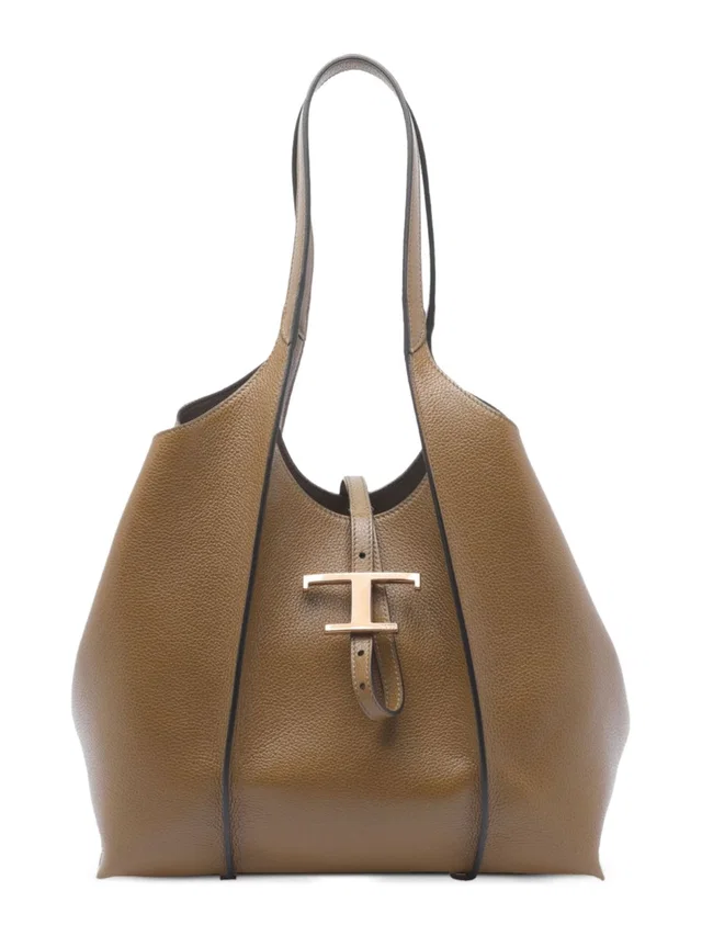Tod's Shoulder Bag — Brown Calfskin in Brown Calfskin from HEWI