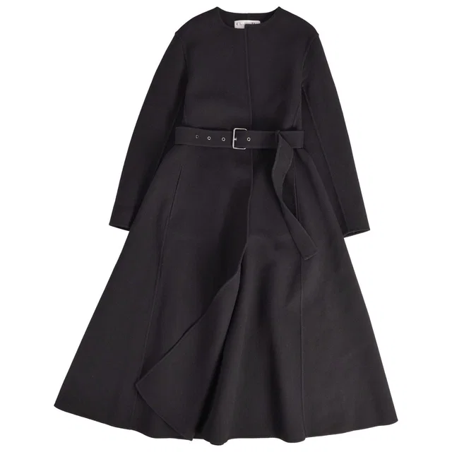 Dior Coat Black in Black Cashmere from The Reluxe