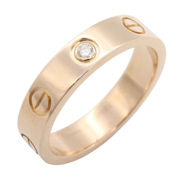 Cartier Mini Love Ring Au750 Diamond Ring Size 8 from LuxUness