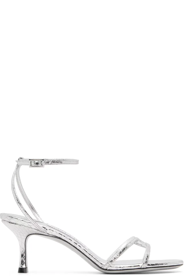 Silver 1998 Leo 65 Heeled Sandals, image 1 of 1 from SSENSE