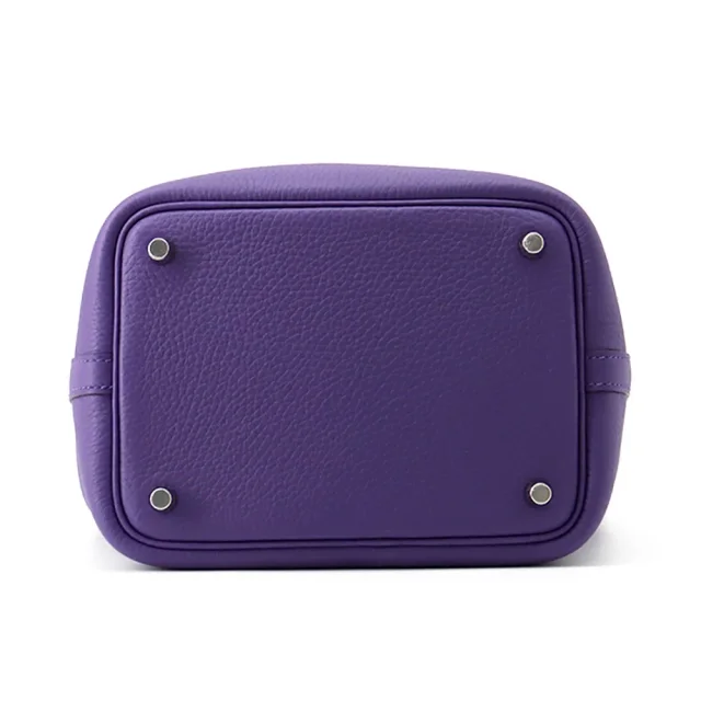 Hermès Picotin Lock Purple Taurillon Clemence Size PM in Purple Clemence leather from GALLERY RARE, photo 3 of 7