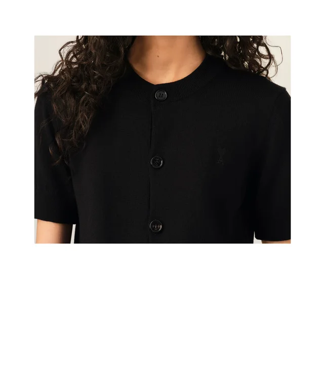 Ami Paris AMI Ami de Coeur Short-Sleeved Cardigan, photo 6 of 6 from SENSER