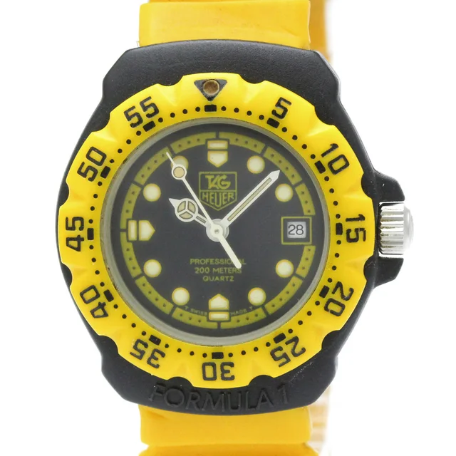 TAG Heuer Formula 1 Stainless Steel Rubber Quartz Ladies Watch 380.508 in Black from Elady