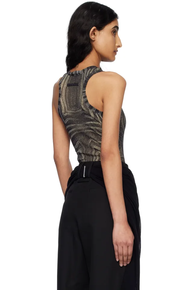 Jean Paul Gaultier Black 'The Spirale' Bodysuit, photo 3 of 5 from SSENSE