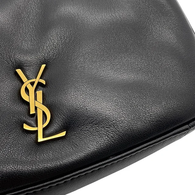 Saint Laurent Calypso Mini Hobo Bag Black791484 Lambskin in Lambskin from GALLERY RARE, photo 7 of 16