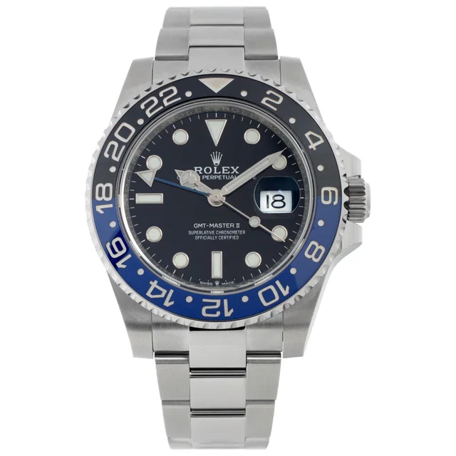 Unused Rolex GMT Master II Batman 40mm 126710 in Stainless Steel from Gray And Sons