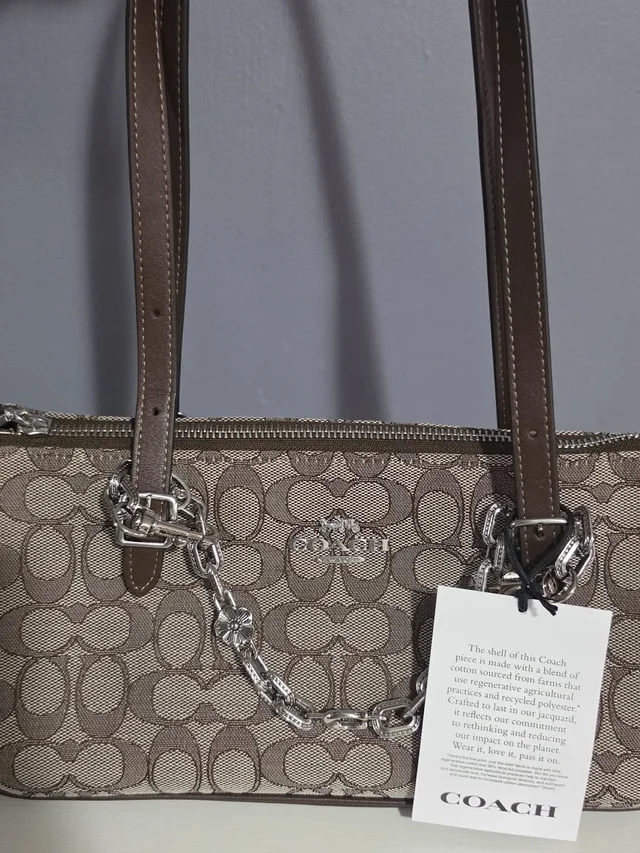 Coach Shoulder Bag handbags in brown|red Canvas from Poshmark