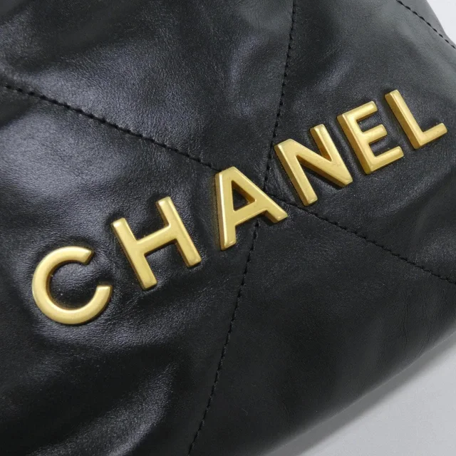 Chanel Chanel 22 Line MINI AS3980 bag in BLACK(ブラック) / MAT GOLD(マットゴールド)金具 from KOMEHYO, photo 2 of 2