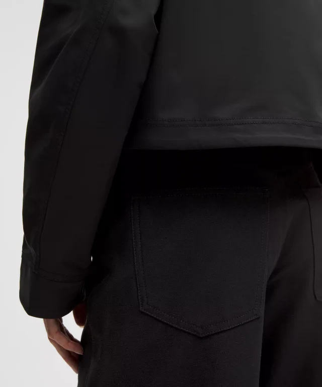lululemon Twill Collared Jacket in Black, photo 6 of 7 from lululemon