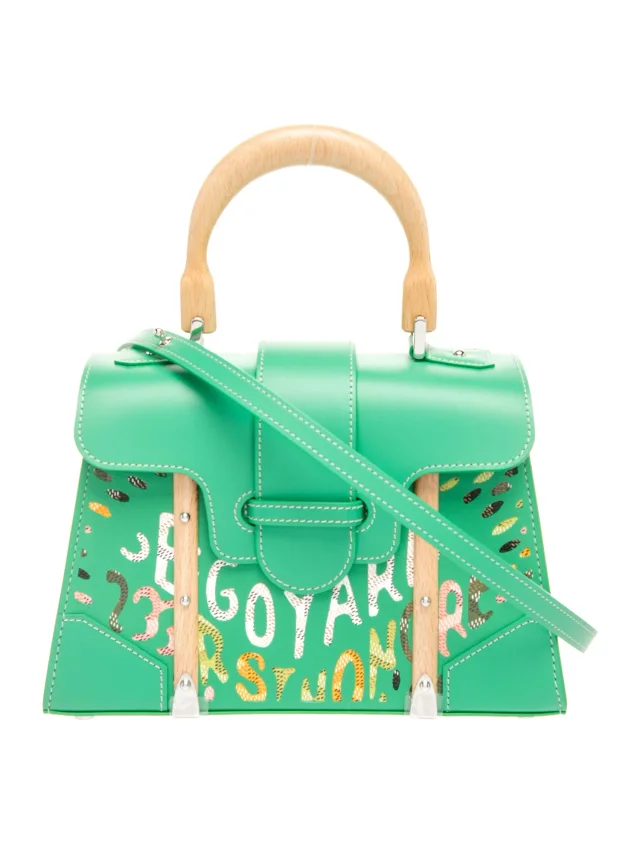 Goyard Goyardine Saigon Structuré Marquetery Mini 2026 w/ Tags in green Leather from The RealReal