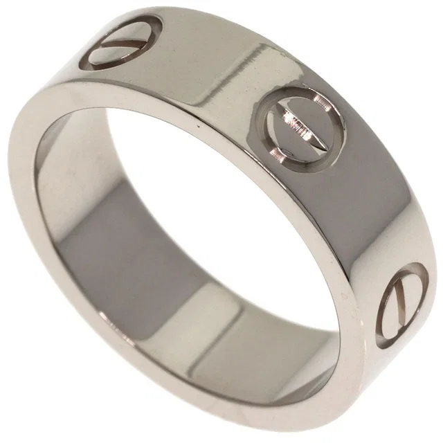 Cartier Love Ring 50 18K White Gold in White from The Reluxe
