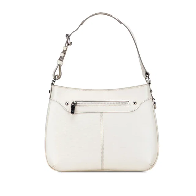 White Louis Vuitton Epi Turenne GM Shoulder Bag in White Leather from Designer Revival