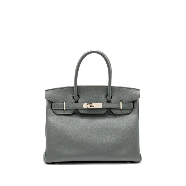 Hermès birkin 30 epsom vert Amande shw stamp Y in Green Epsom leather from EMIER