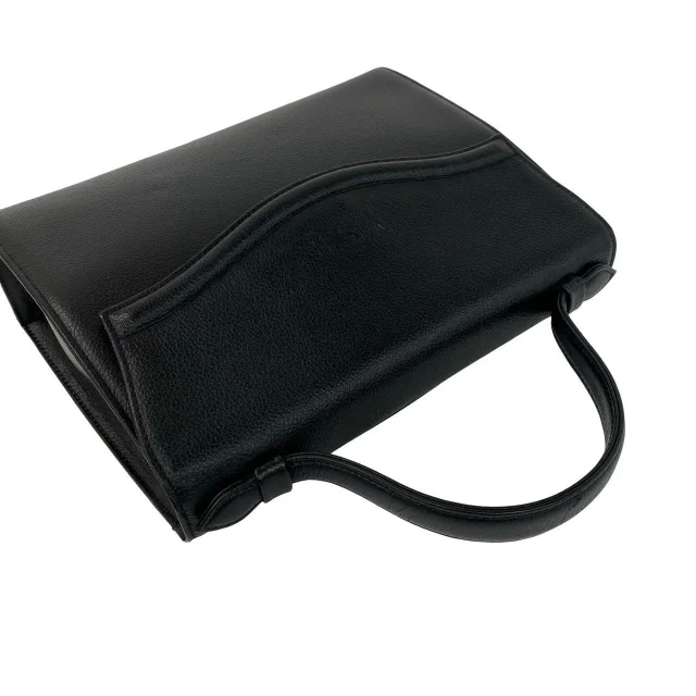 Saint Laurent Leather Handbag in Black Leather from LuxUness, photo 4 of 10