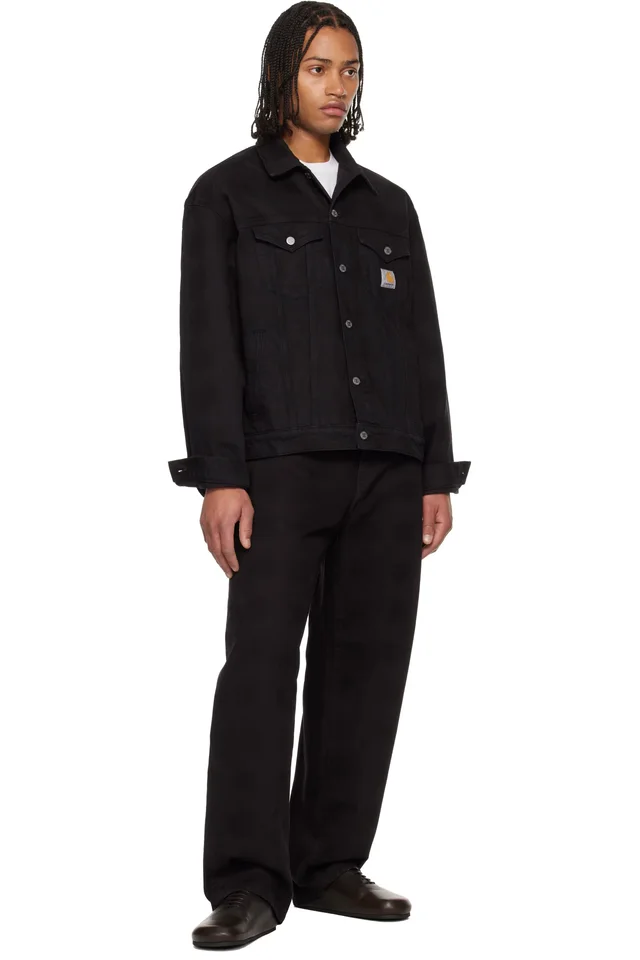 Carhartt Work In Progress Black Everson Denim Trucker Jacket, photo 4 of 4 from SSENSE