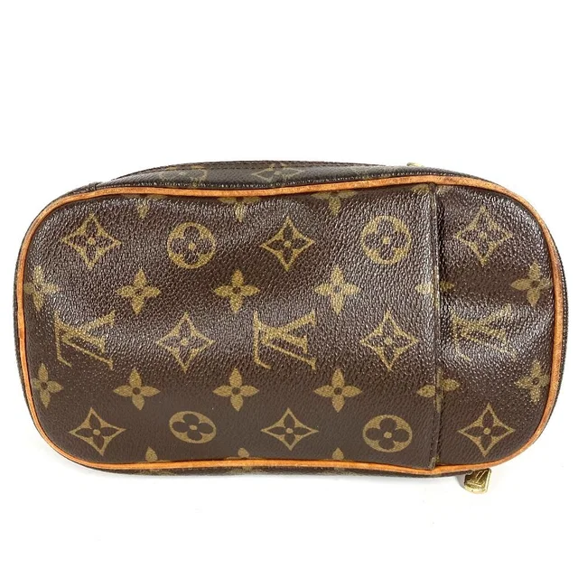 Louis Vuitton Belt Bag Pochette Gange Monogram Canvas Brown in Brown Coated canvas from The Reluxe