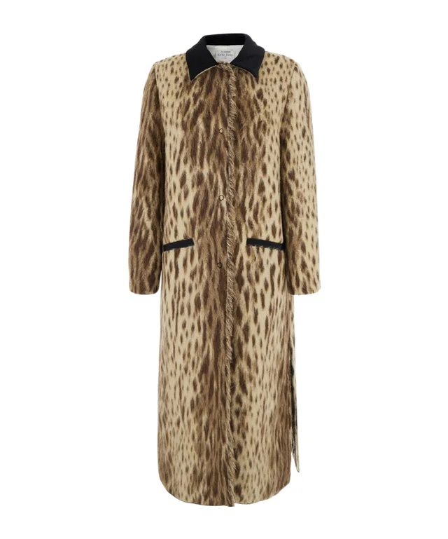 Forte Forte Royal Leopard Long Jacquard Coat from SENSER, photo 1 of 1