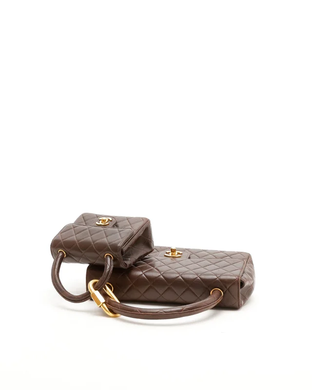 Chanel Kelly Parent and Child Flap Bag Set in Lambskin from A Retro Tale, photo 5 of 14