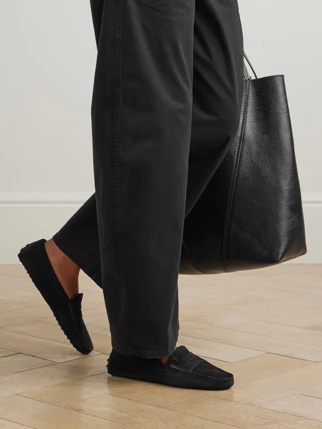 TOD'S Gommino suede loafers in Black, photo 2 of 2 from NET-A-PORTER (Canada)