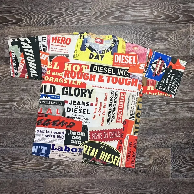Diesel 45th Anniversary Box T Graphic All Over T-Shirt, Men's (Size M) in multicolor from Grailed