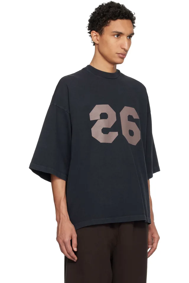 Fear of God Black '26' T-shirt, photo 2 of 3 from SSENSE