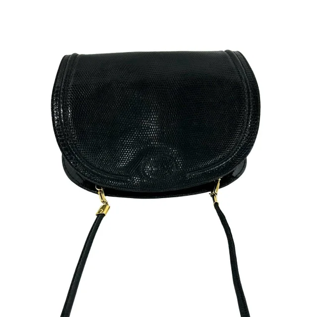 Gucci Lizard Shoulder Bag in Black Lizardskin from LuxUness, photo 4 of 10