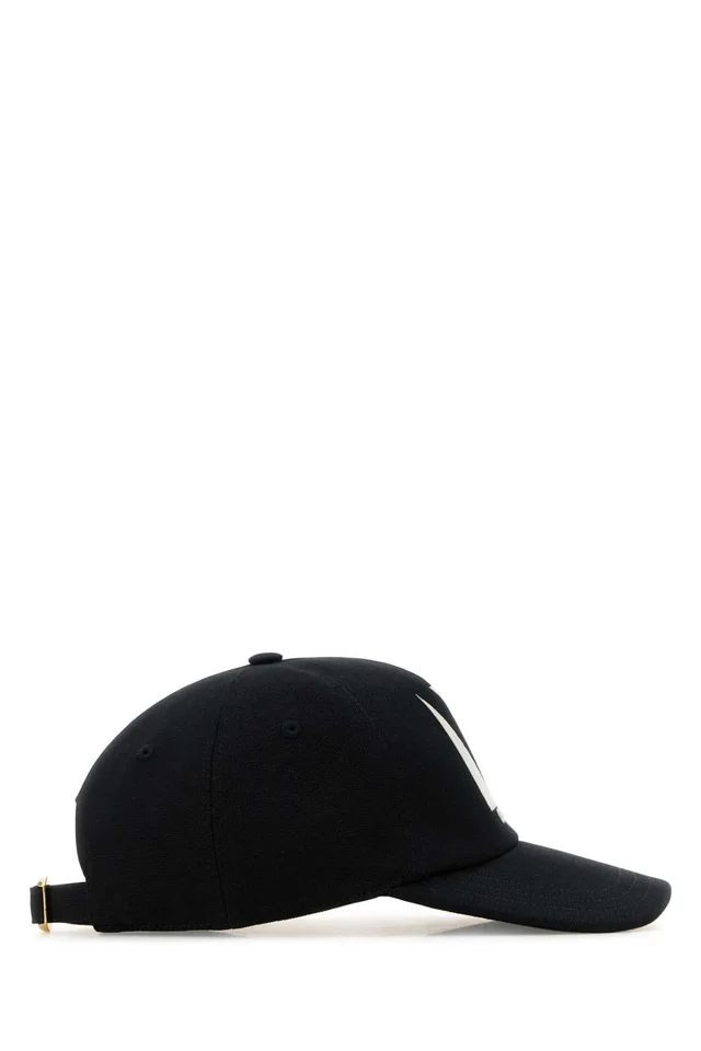 Valentino Garavani Baseball Cap — Black Cotton Caps in Black from HEWI, photo 2 of 2